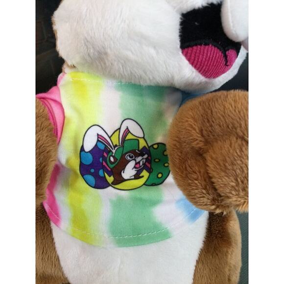 Buc-ee's Easter Bunny Plush 12" Beaver Toy Stuffie Stuffed Animal 2022 Tye Dye - Picture 7 of 9